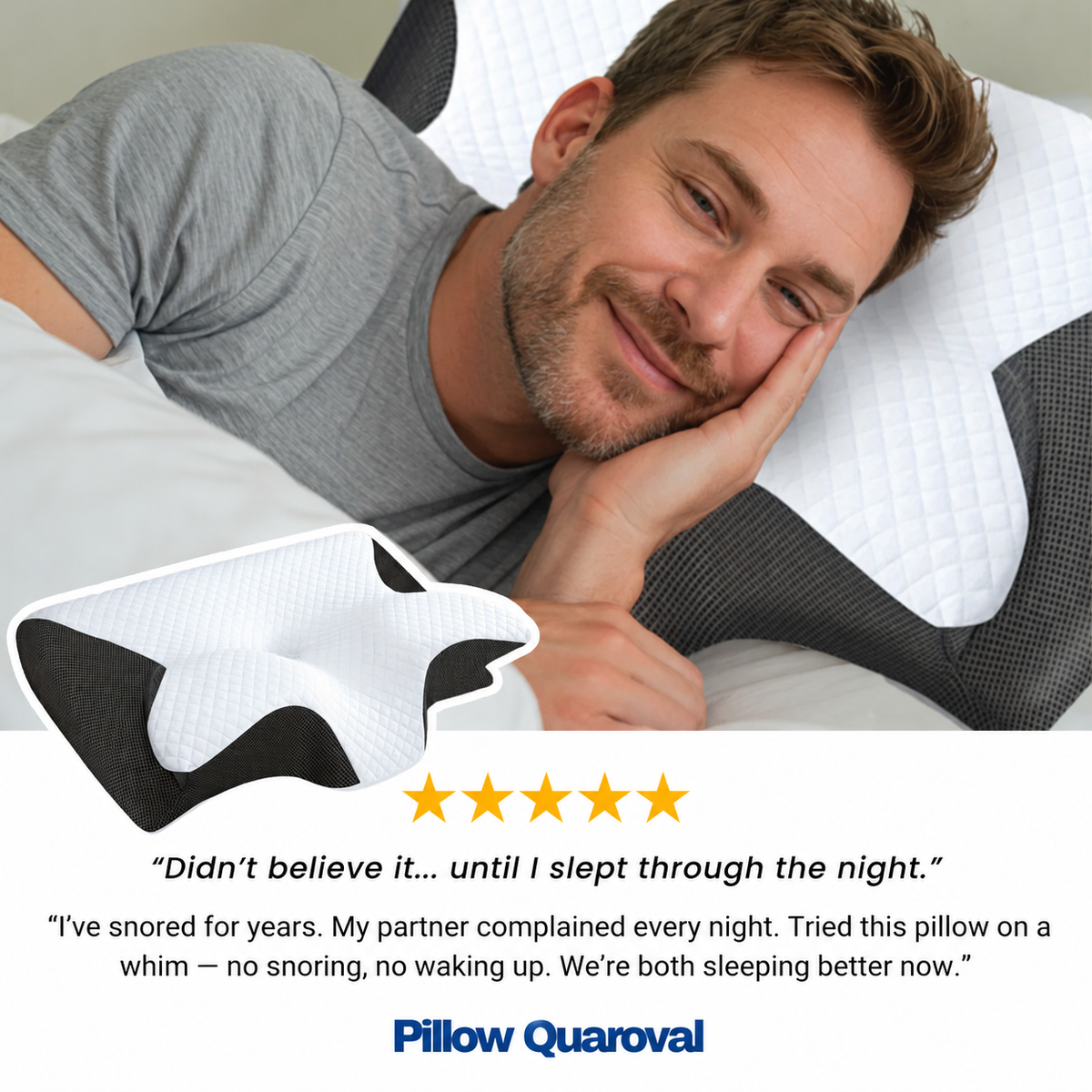 The Pillow That Silences Snoring - By Fixing Your Sleep Posture